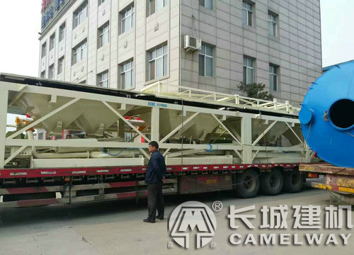 長城建機(jī)砼攪拌站發(fā)貨圖