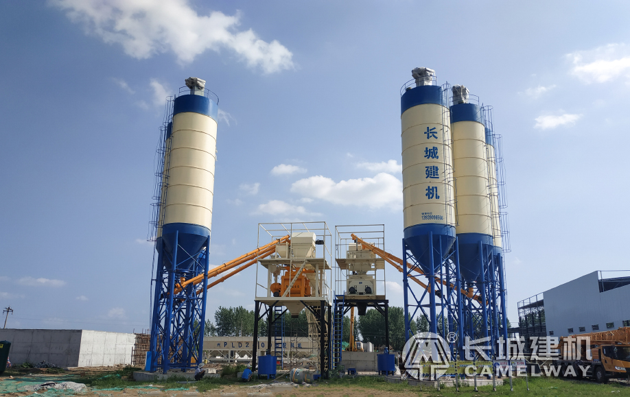 污水處理項(xiàng)目HZS60混凝土攪拌站