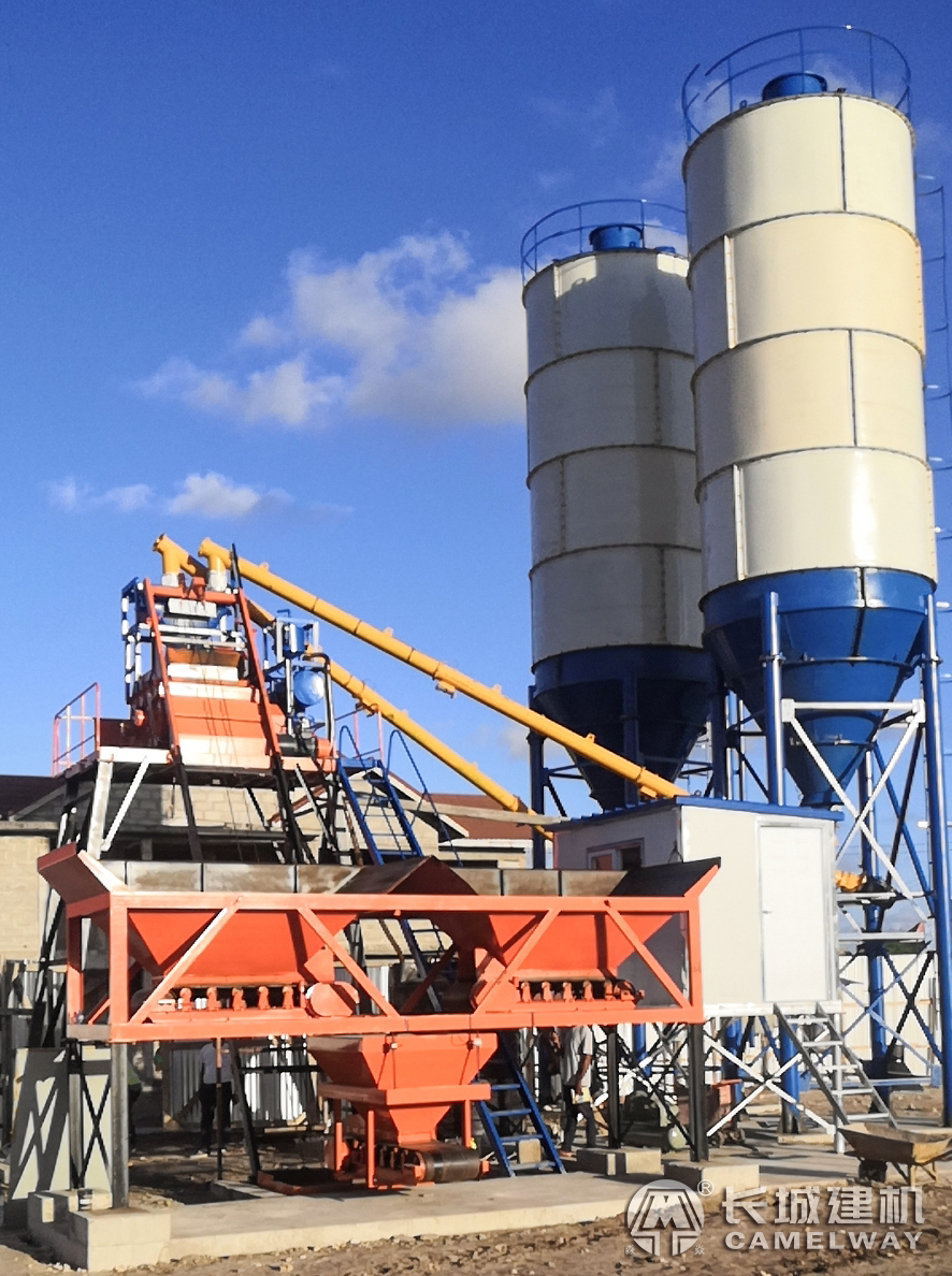 長城hzs25攪拌站坦桑尼亞建成 將服務于當?shù)匾环慨a(chǎn)項目建設