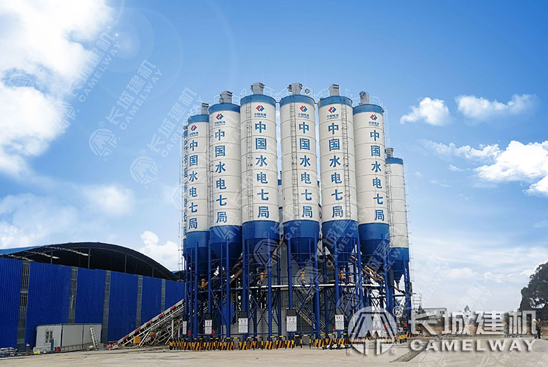 長城建機(jī)高鐵混凝土攪拌站的特點