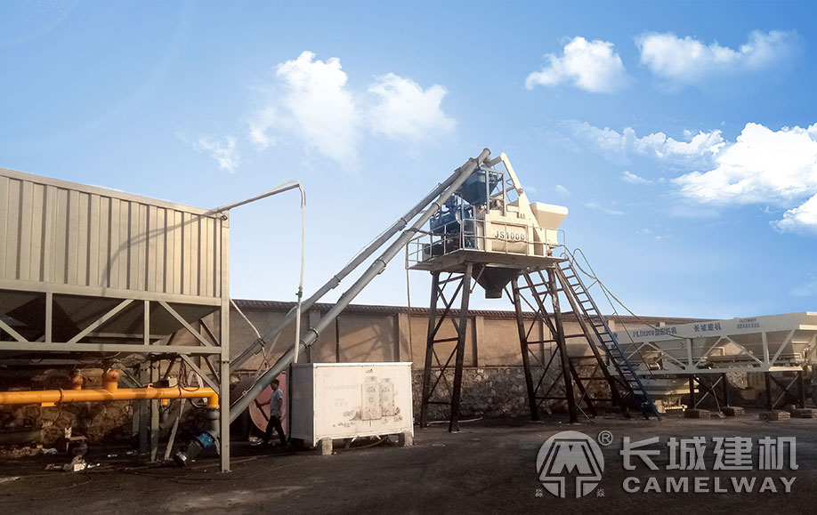 山西臥式水泥倉50型混凝土攪拌