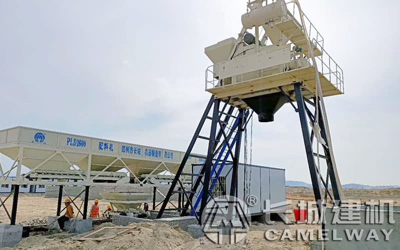 爬梯式1000型攪拌站