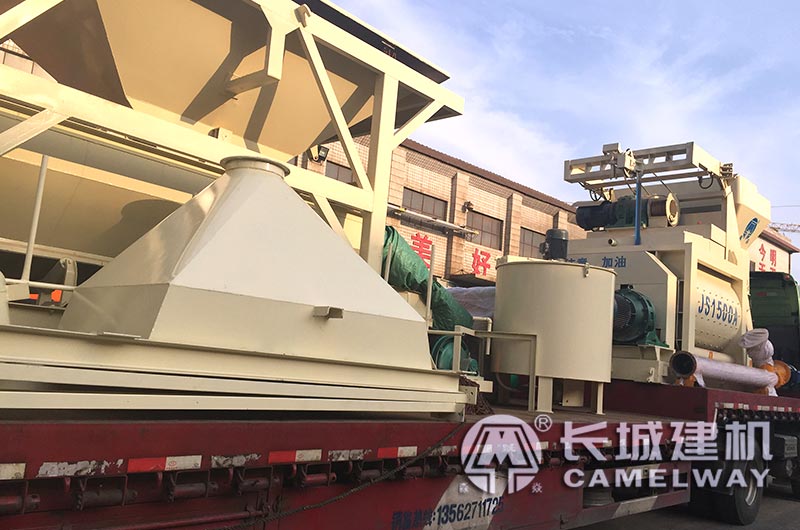 農(nóng)村小型商混站發(fā)貨現(xiàn)場