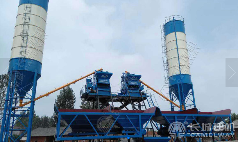 每小時60噸混凝土攪拌站 每小時60噸混凝土攪拌站